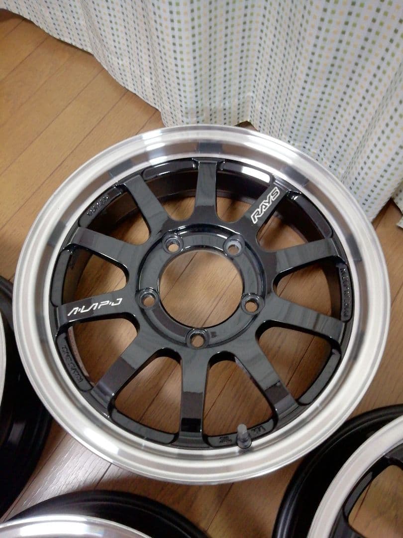 ぶ*る様 美品 ジムニー用 RAYS A·LAP-J BD (Black/Rim