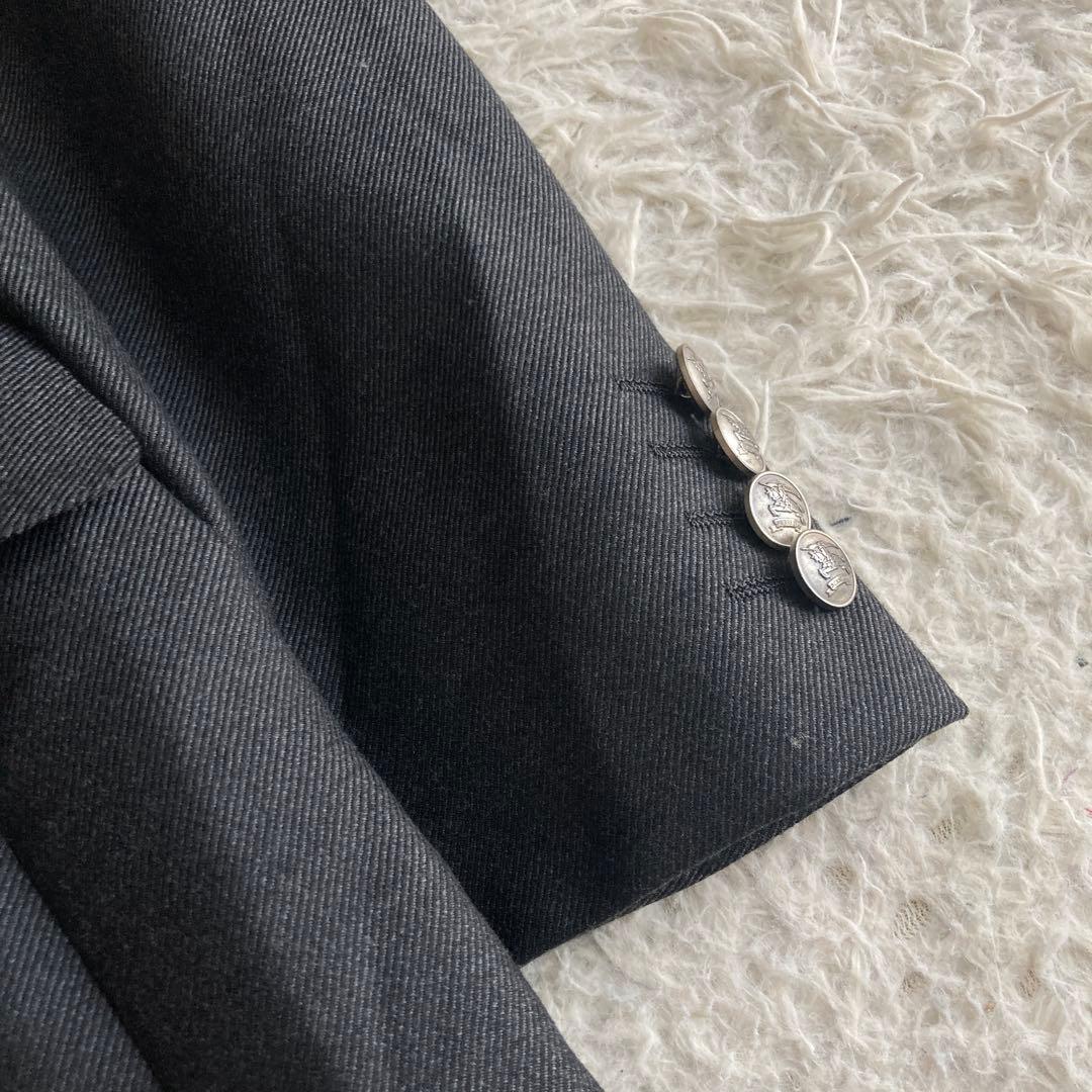 BURBERRY London ダブルボタンジャケット チャコール BB7