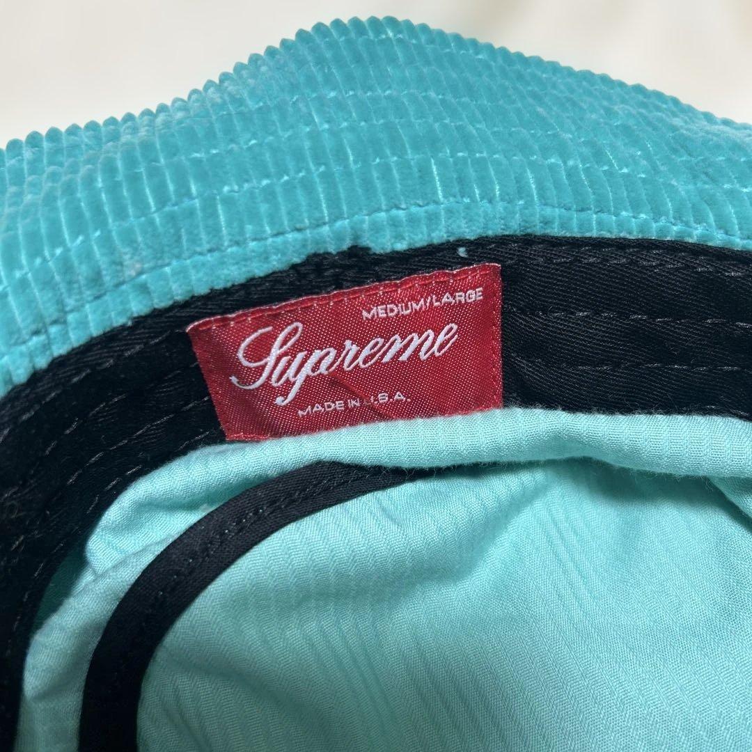 Supreme ターコイズ コーデュロイ バケットハット