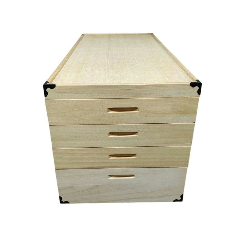 ★美品★ 桐箱 衣装箱 衣装ケース 桐ケース 4段 大.小