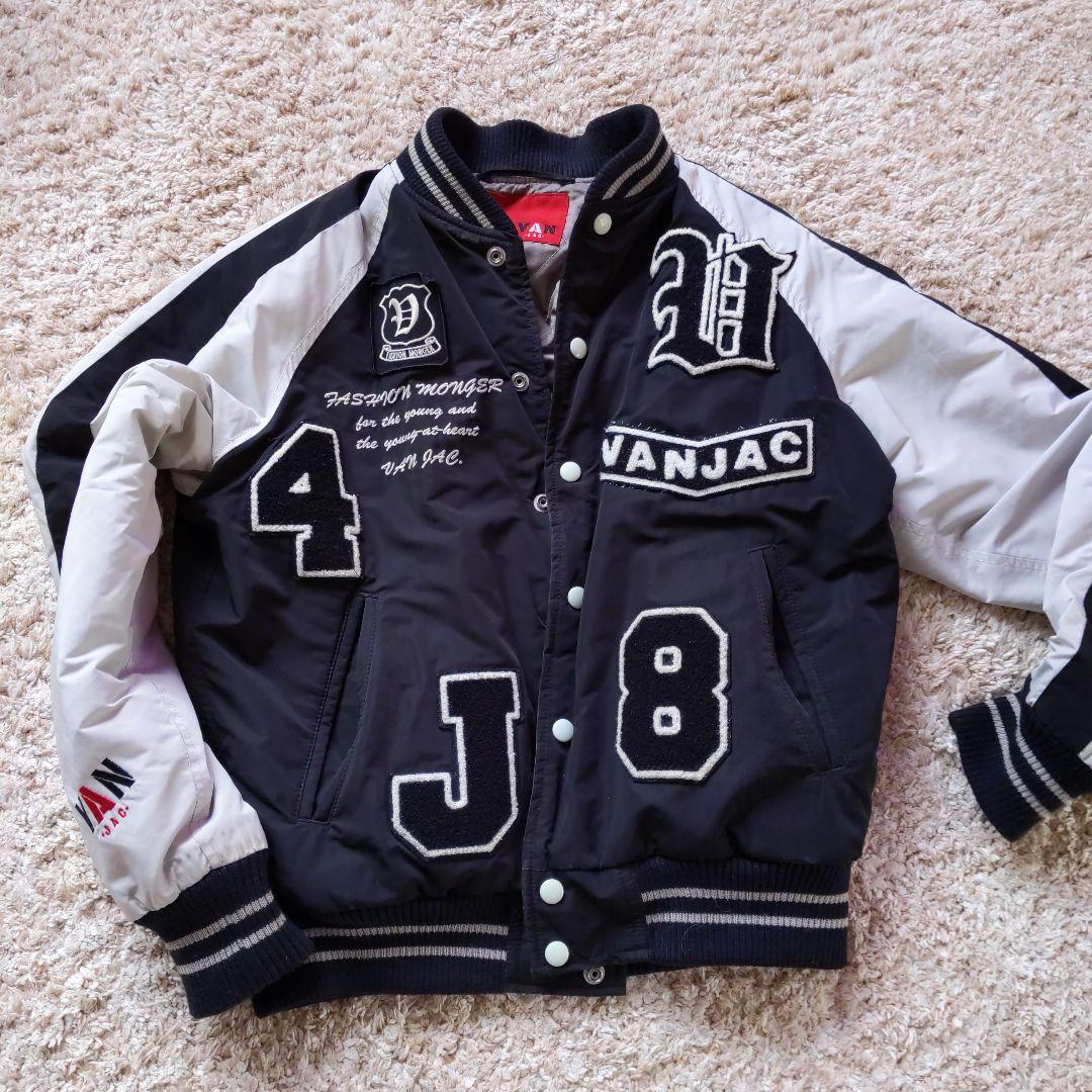 VAN JAC スタジャン 黒/白