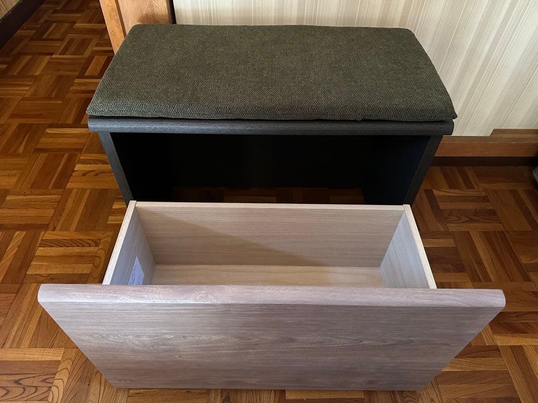 新品未使用 家具職人がつくる 収納付きスツール FranceBed