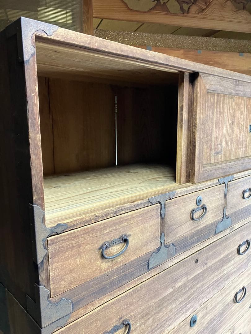 和箪笥 9引き出し ナチュラルウッド