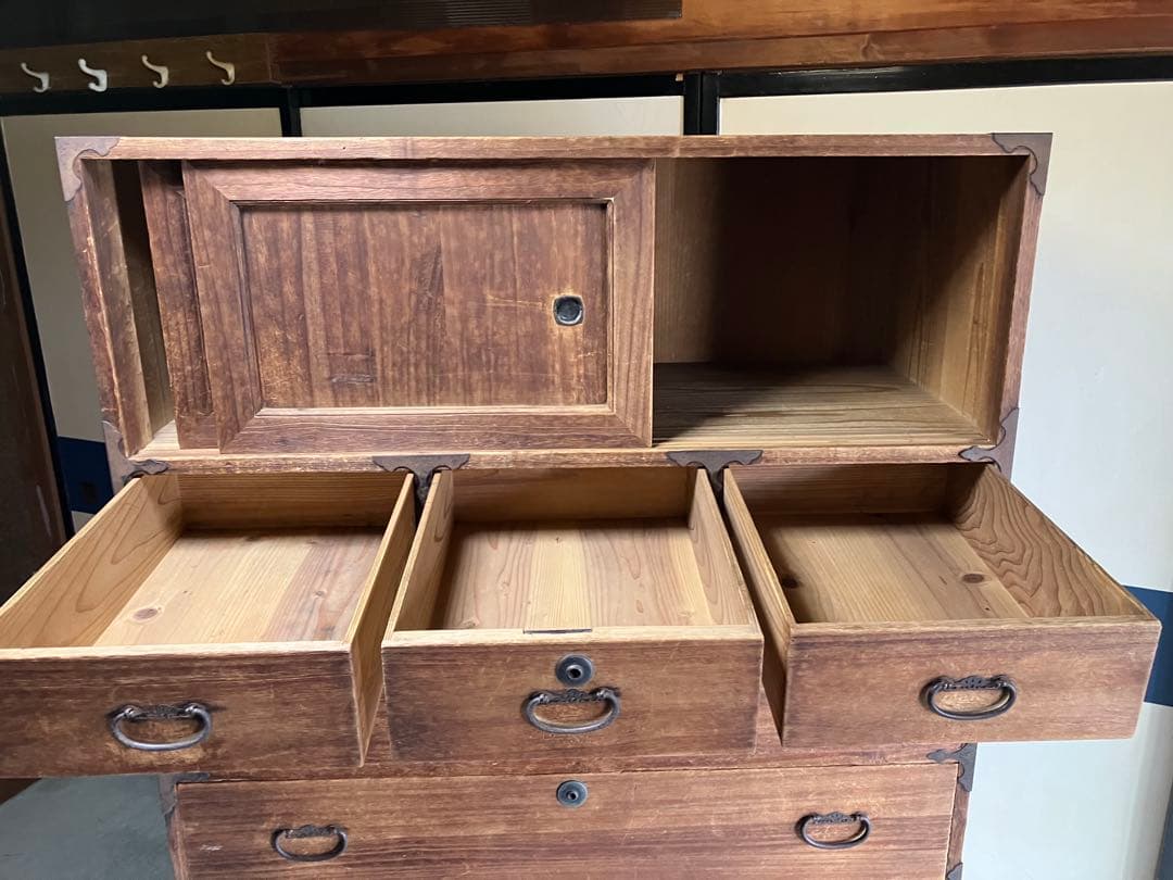 和箪笥 9引き出し ナチュラルウッド