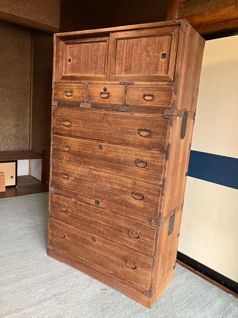 和箪笥 9引き出し ナチュラルウッド