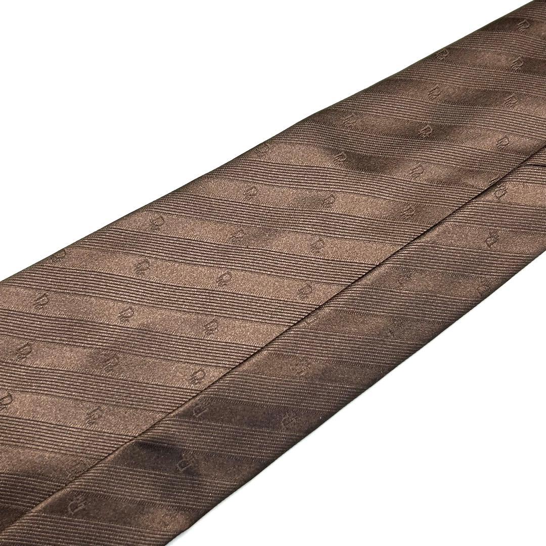 【未使用に近い✨】クリスチャンディオール ネクタイ ブラウン トロッター シルク