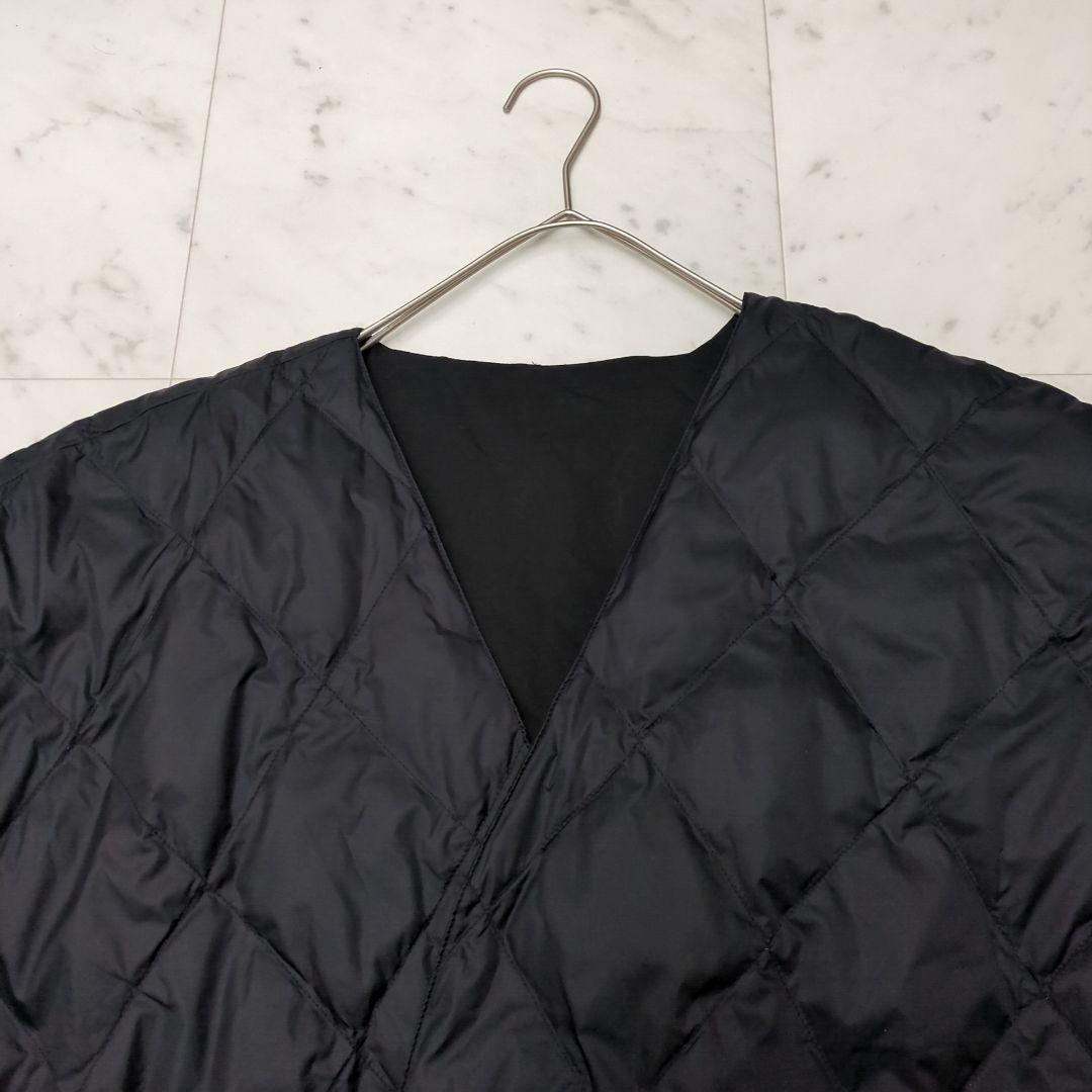 ソラモナポッシェ solamonat pocheリバーシブルビッグダウンベスト黒