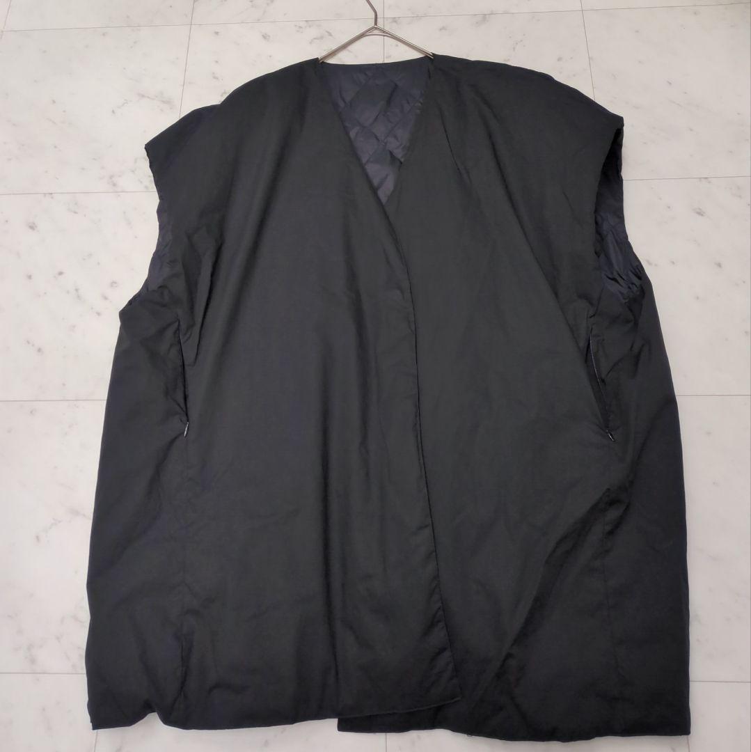 ソラモナポッシェ solamonat pocheリバーシブルビッグダウンベスト黒