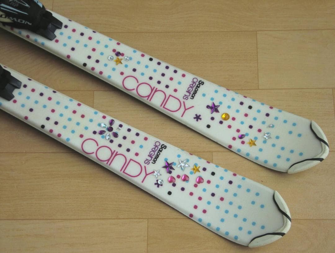 ■■送料無料■サロモン■子供用スキーセット■板120/靴22.5■WAX済■■