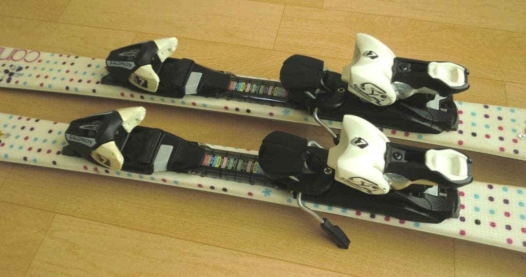 ■■送料無料■サロモン■子供用スキーセット■板120/靴22.5■WAX済■■