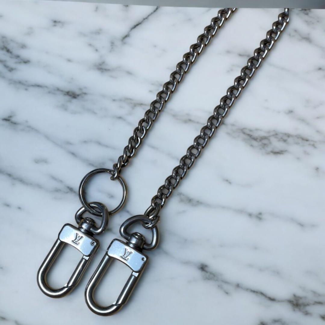 ルイヴィトン✨銀 シルバー ウォレットチェーン ポルトフォイユ・アコルディオン