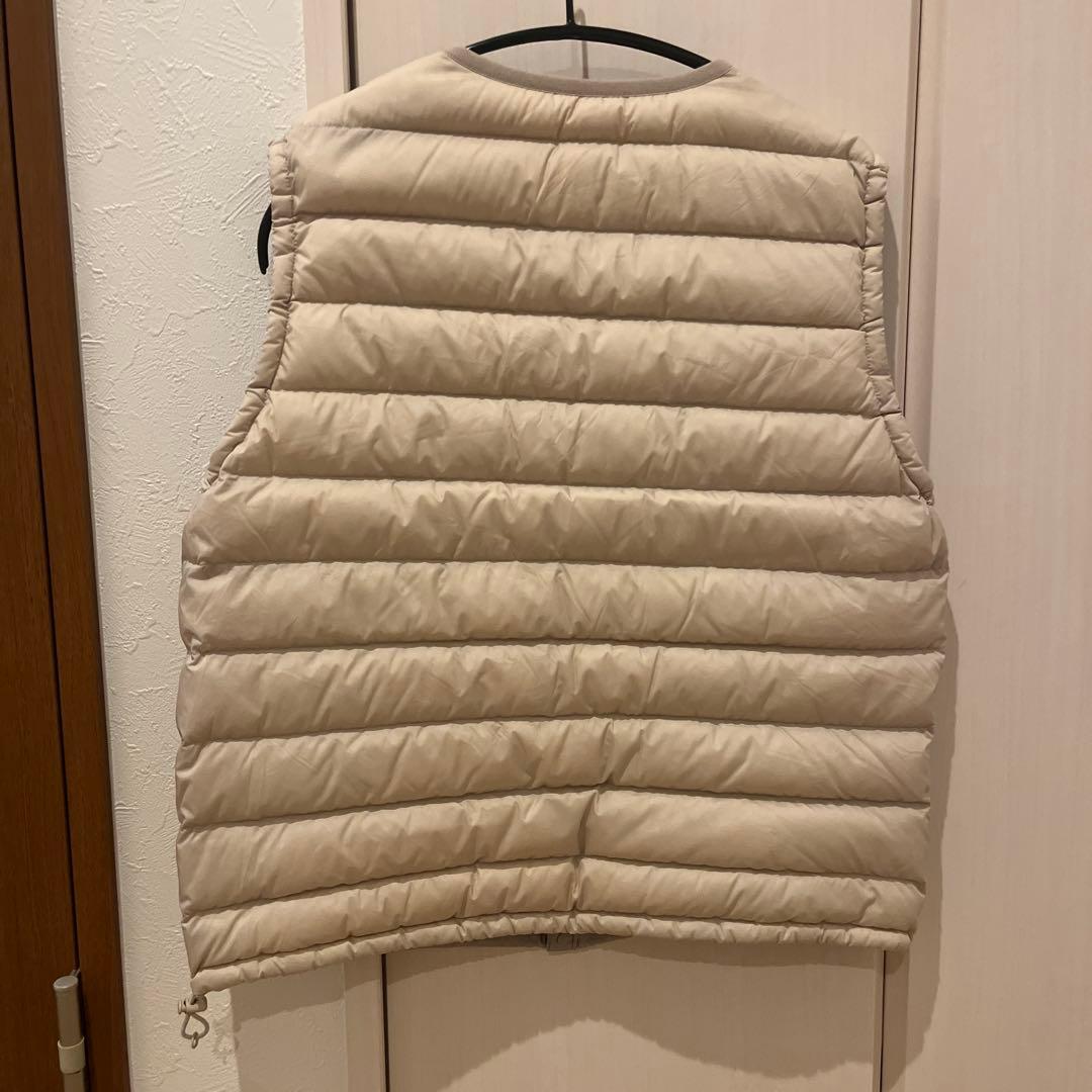 《美品・訳あり》DANTON インナーダウンベスト　サンドベージュ　Mサイズ
