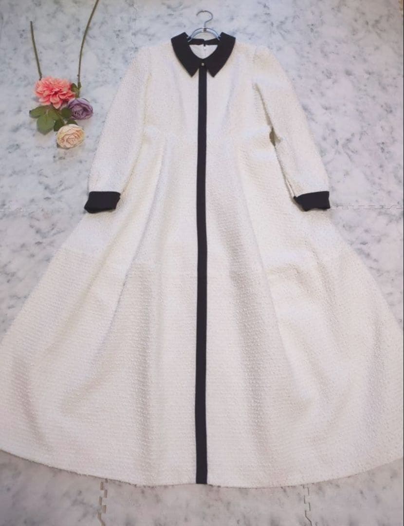 超美品 BIRTHDAYBASH ツイード ワンピース バイカラー