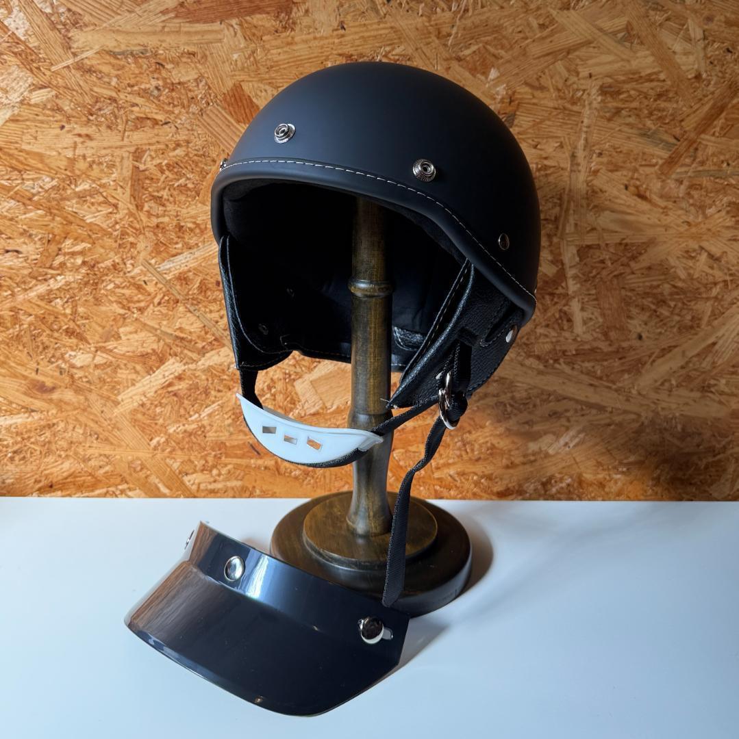 ショーティー　 ハーフヘルメット　艶なし　ブラック　M2個セット