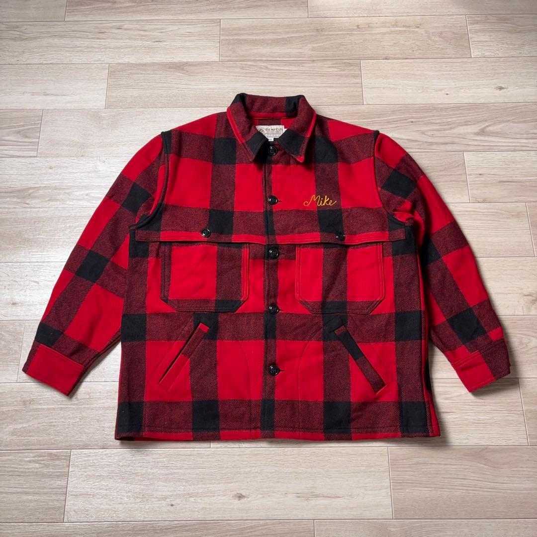 BEMIDJI マッキーノジャケット バッファローチェック チェーンステッチ