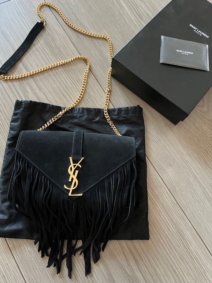 Saint Laurent フリンジ付きバッグ