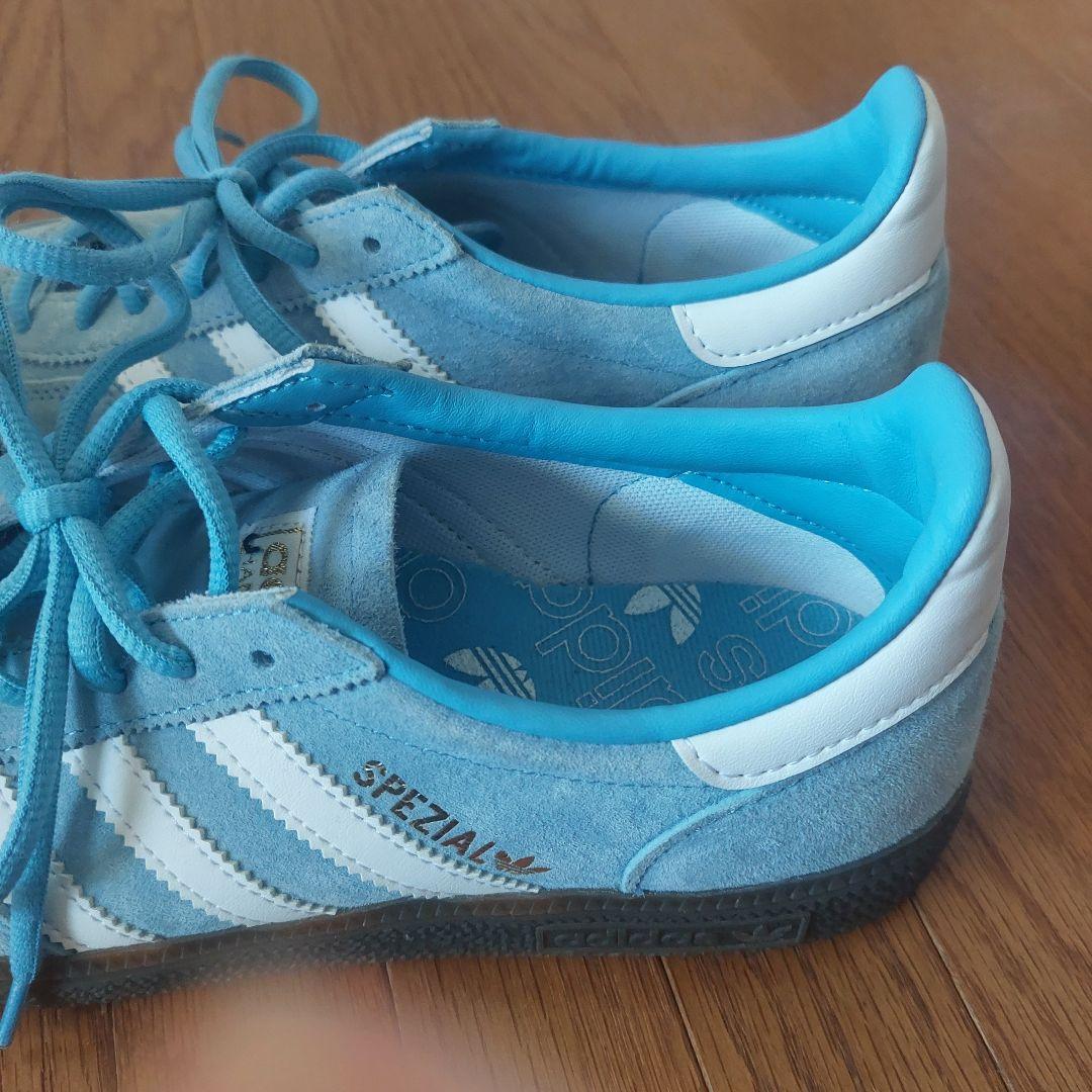 靴 adidas HANDBALL SPEZIAL LIGHT BLUE 24.5