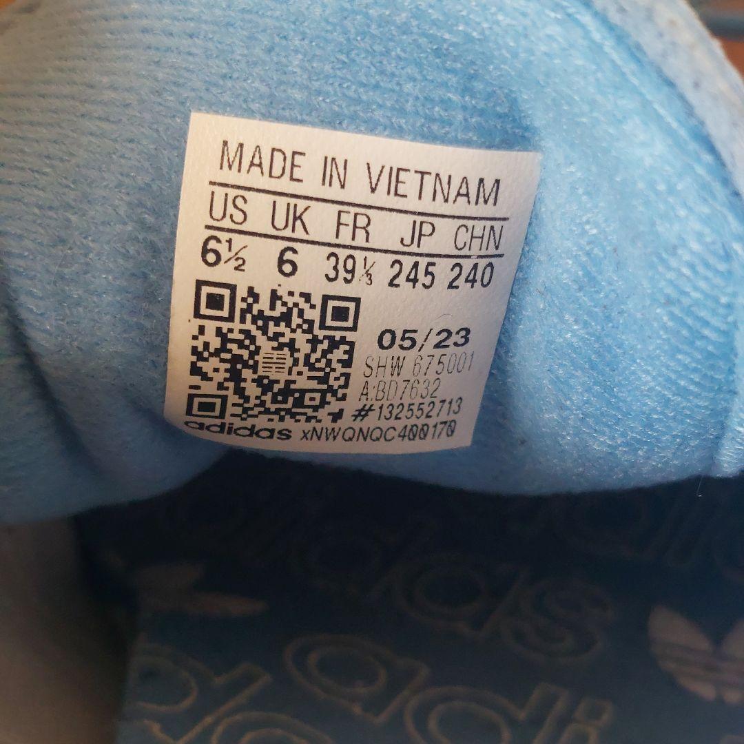 靴 adidas HANDBALL SPEZIAL LIGHT BLUE 24.5