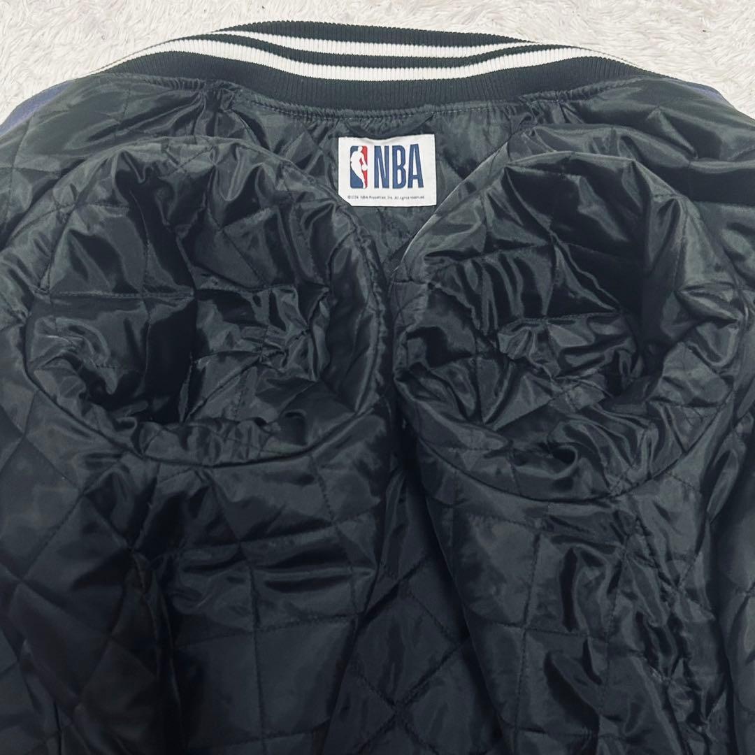 極美品 NBA ロサンゼルス レイカーズ スタジャン ウール レザー切替 XL