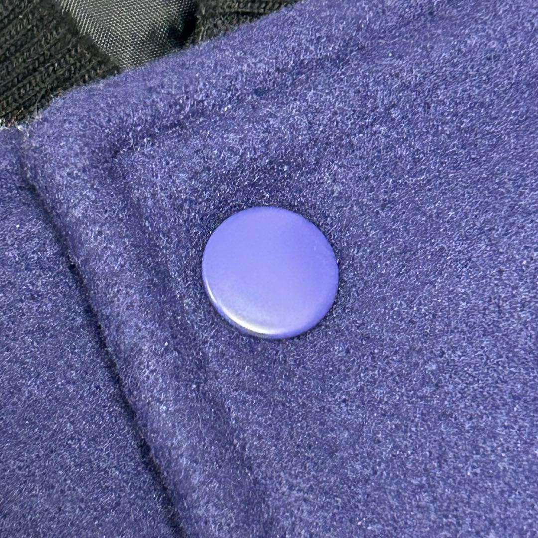 極美品 NBA ロサンゼルス レイカーズ スタジャン ウール レザー切替 XL