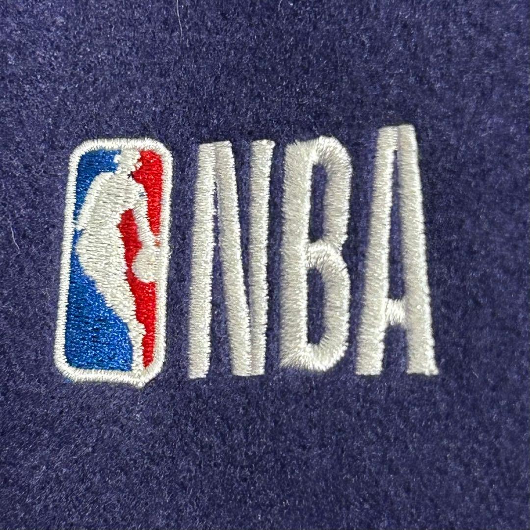 極美品 NBA ロサンゼルス レイカーズ スタジャン ウール レザー切替 XL