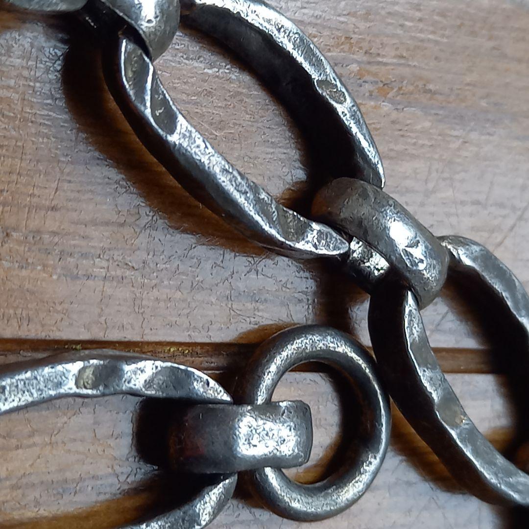 ウォレットチェーン 純銀 フック付きシルバー1000