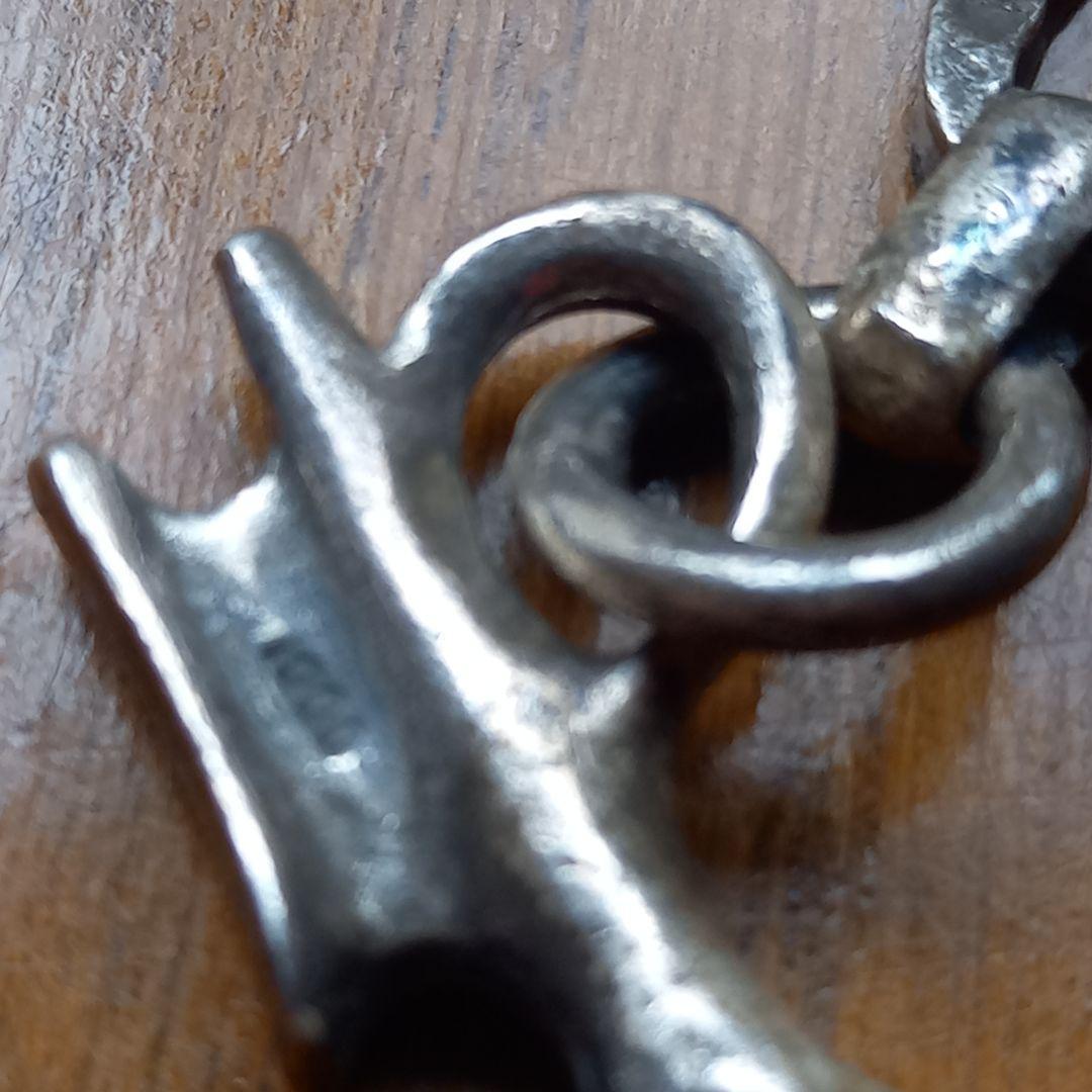 ウォレットチェーン 純銀 フック付きシルバー1000