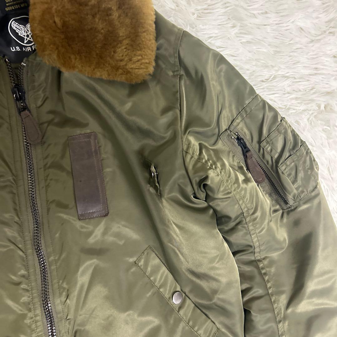【美品】U.S. AIR FORCE フライトジャケットB-15 ファー