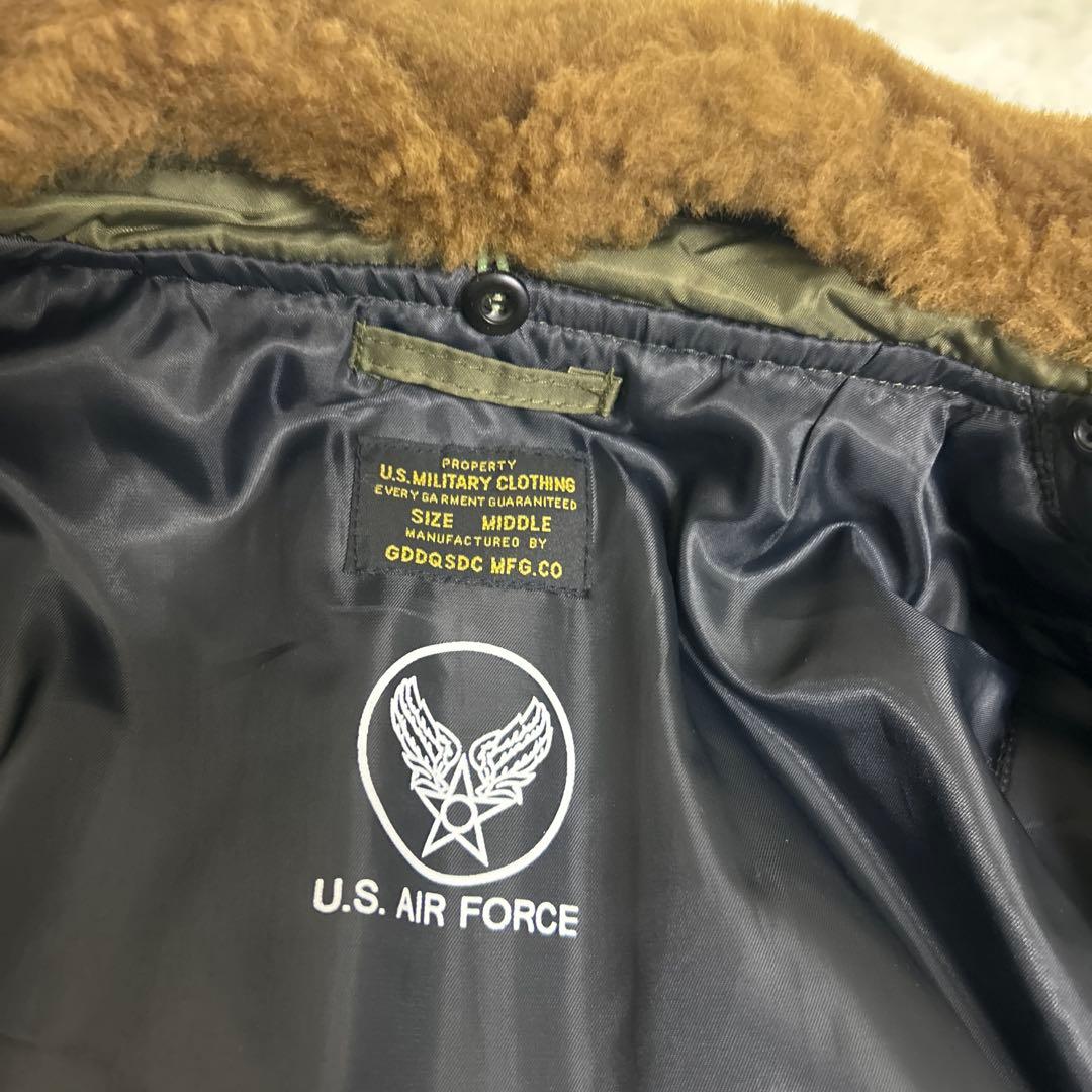 【美品】U.S. AIR FORCE フライトジャケットB-15 ファー