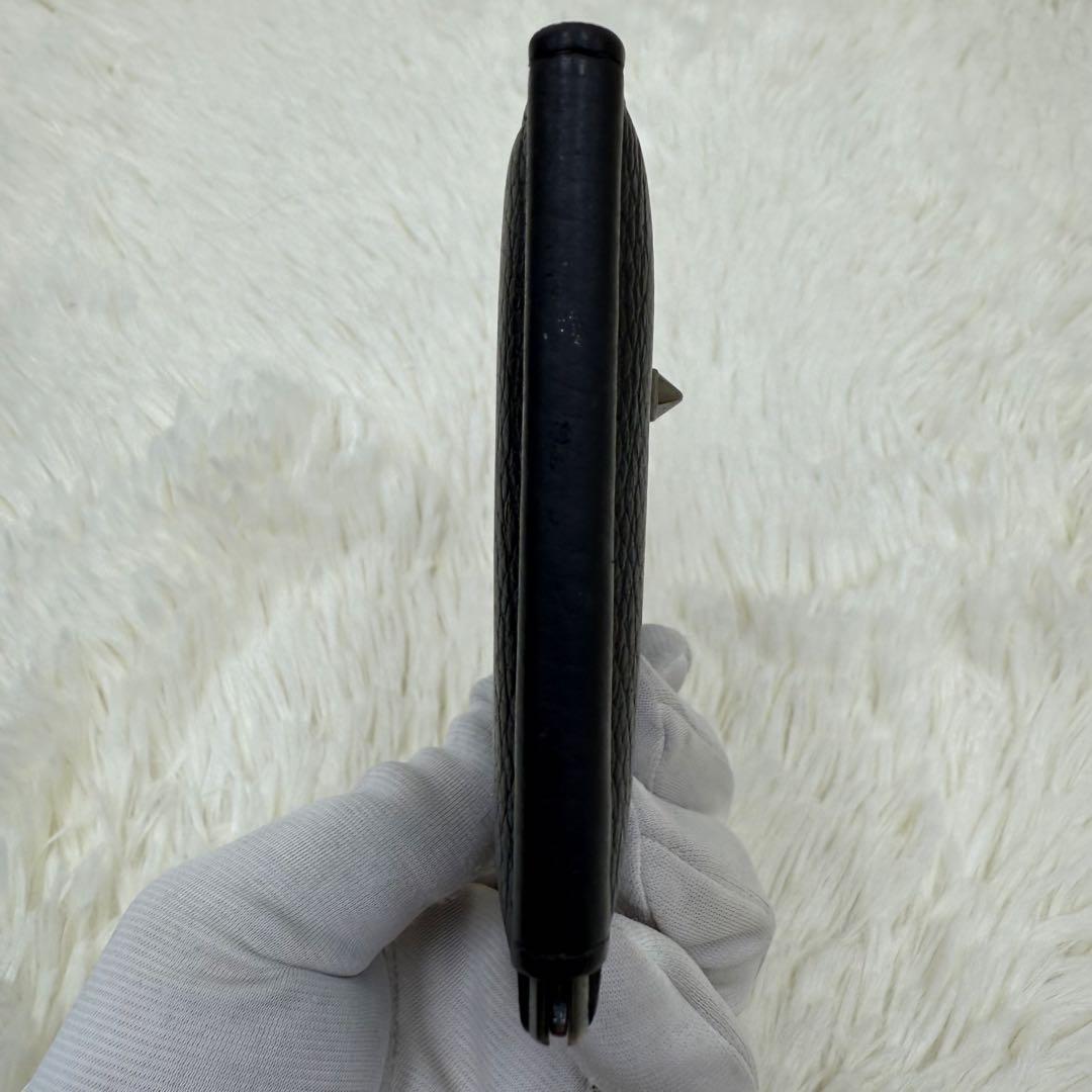 ✨美品✨ クリスチャンルブタン マネークリップ ブラック スタッズ ロゴ レザー