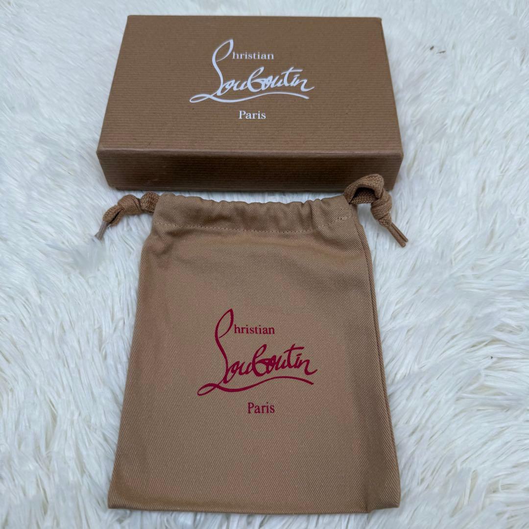 ✨美品✨ クリスチャンルブタン マネークリップ ブラック スタッズ ロゴ レザー