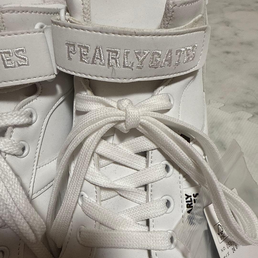 PEARLY GATES ゴルフシューズ 24.0 ホワイト