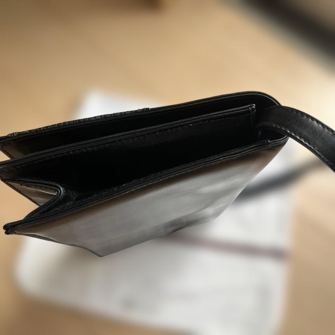 GUCCI リボンデザイン 黒 パーティーバッグ