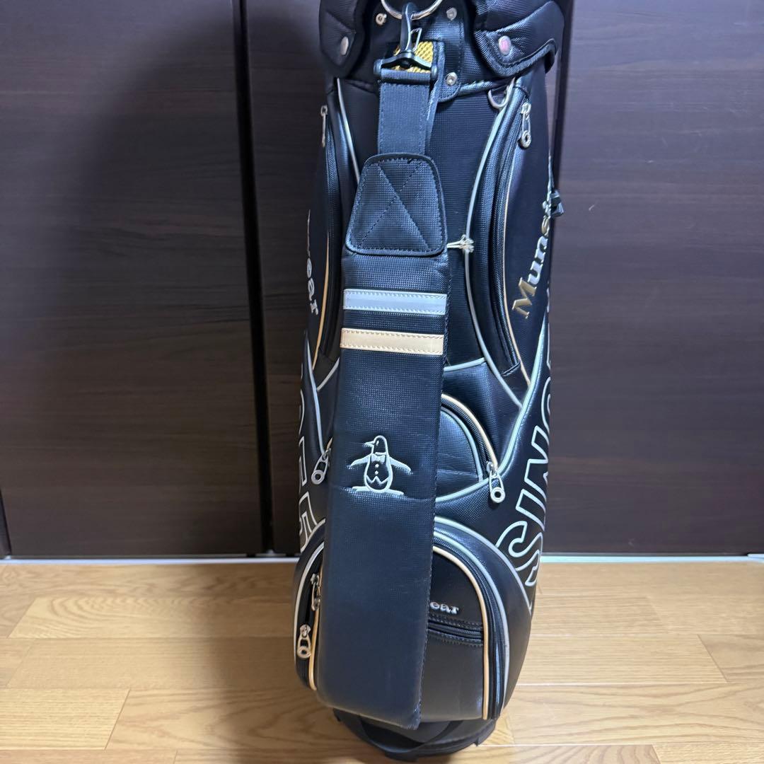 Munsingwear キャディバッグ ゴルフバッグ 黒 1955年設立