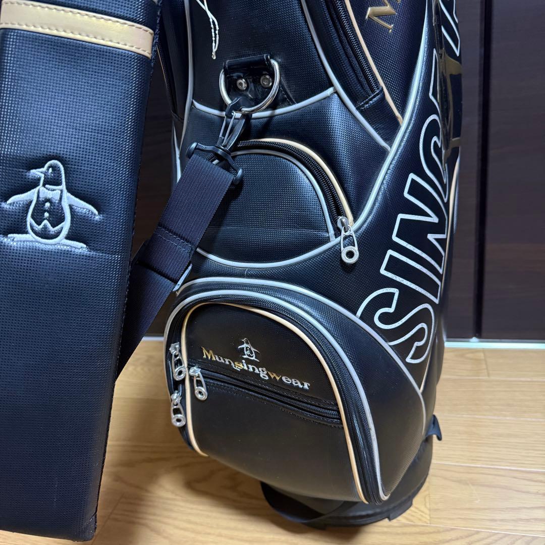 Munsingwear キャディバッグ ゴルフバッグ 黒 1955年設立