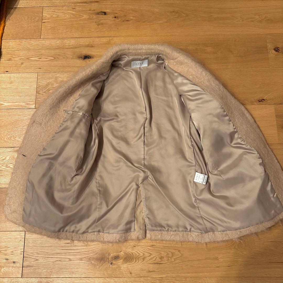 ETRE TOKYO モヘアシャギージャケット ベージュ