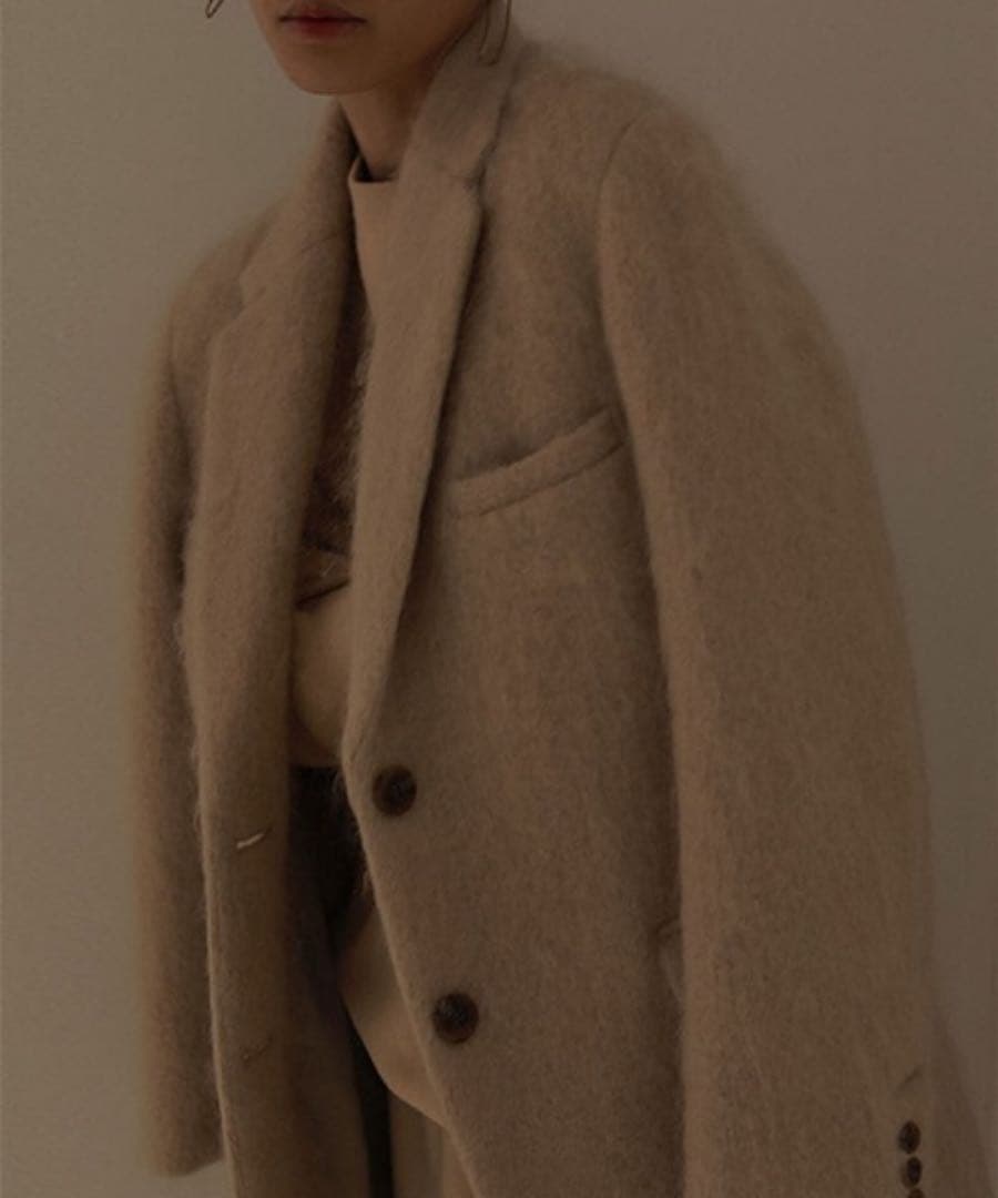 ETRE TOKYO モヘアシャギージャケット ベージュ