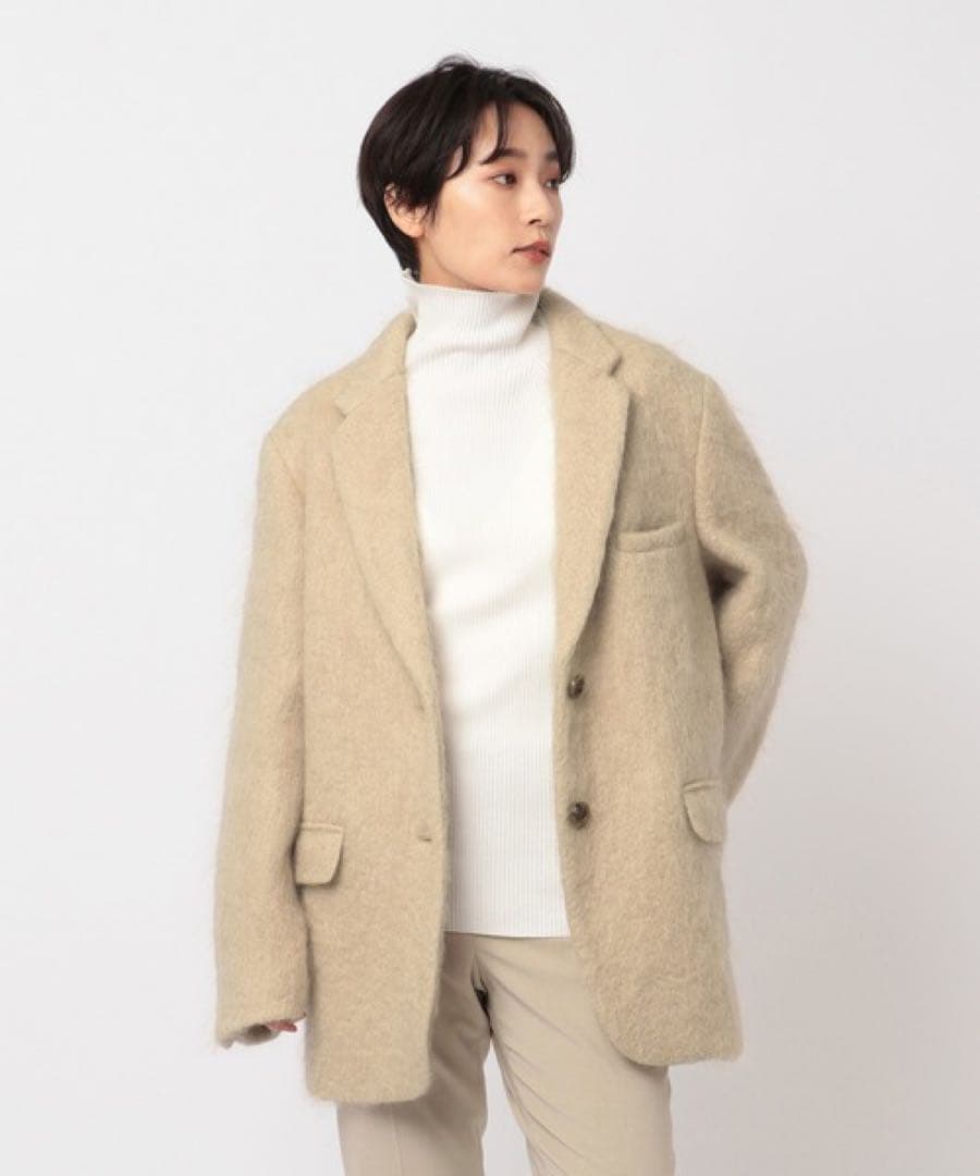 ETRE TOKYO モヘアシャギージャケット ベージュ
