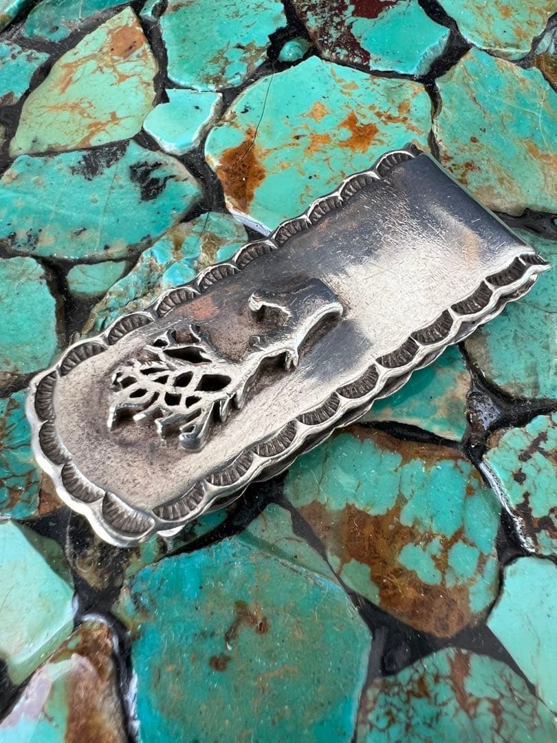 Wild wood silver925 money clip マネークリップ