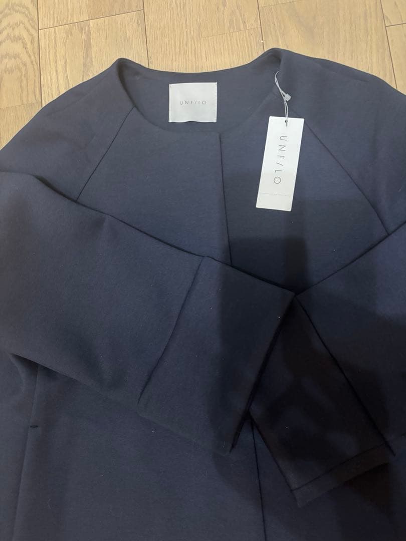 UNFILO（アンフィーロ） ダブルフェイス ショートコートXL ネイビー