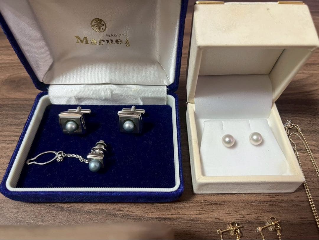 3★遺品整理★パールネックレス★指輪★カフスなど