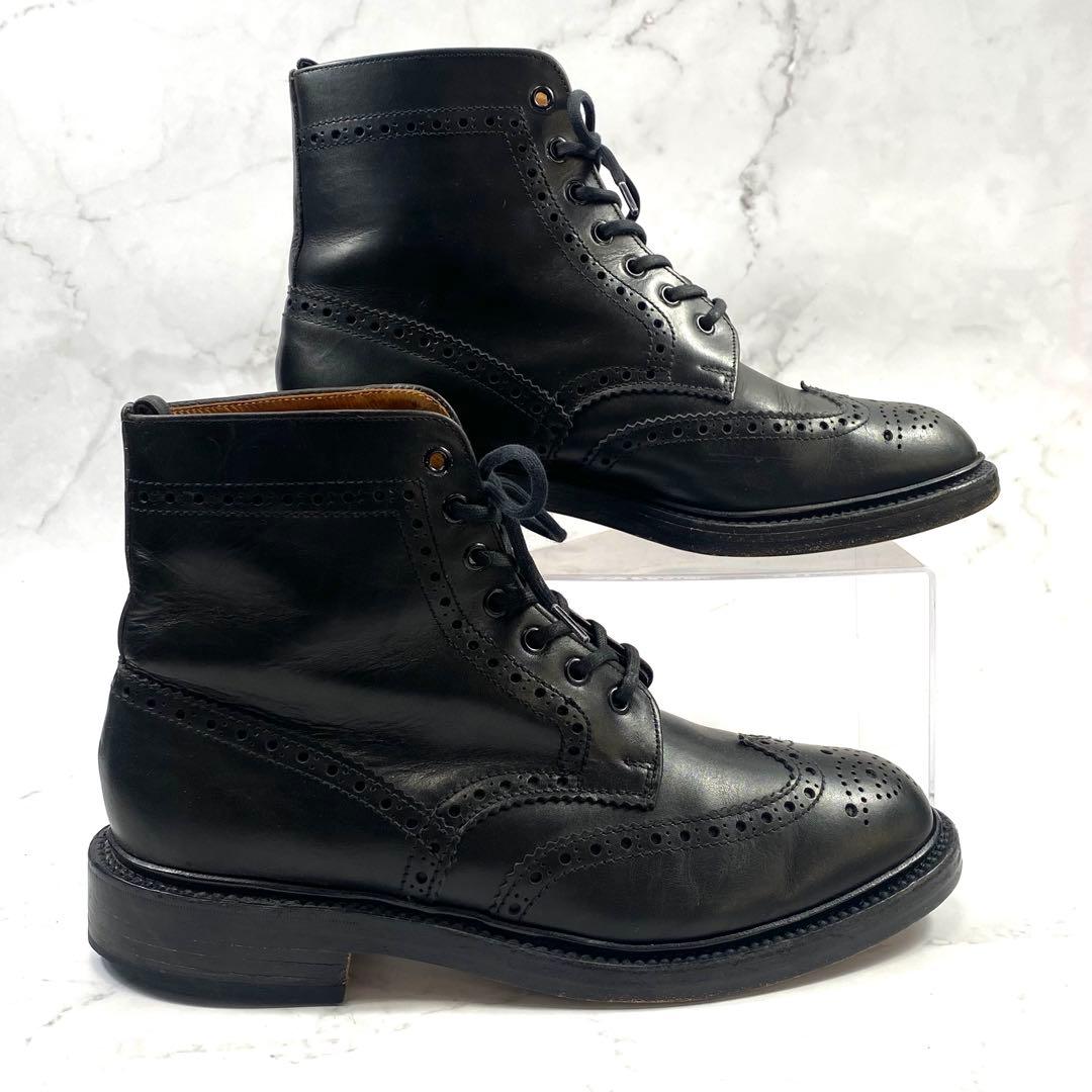 【美品】アルフレッドサージェント カントリーブーツ メダリオン 英国製 UK9