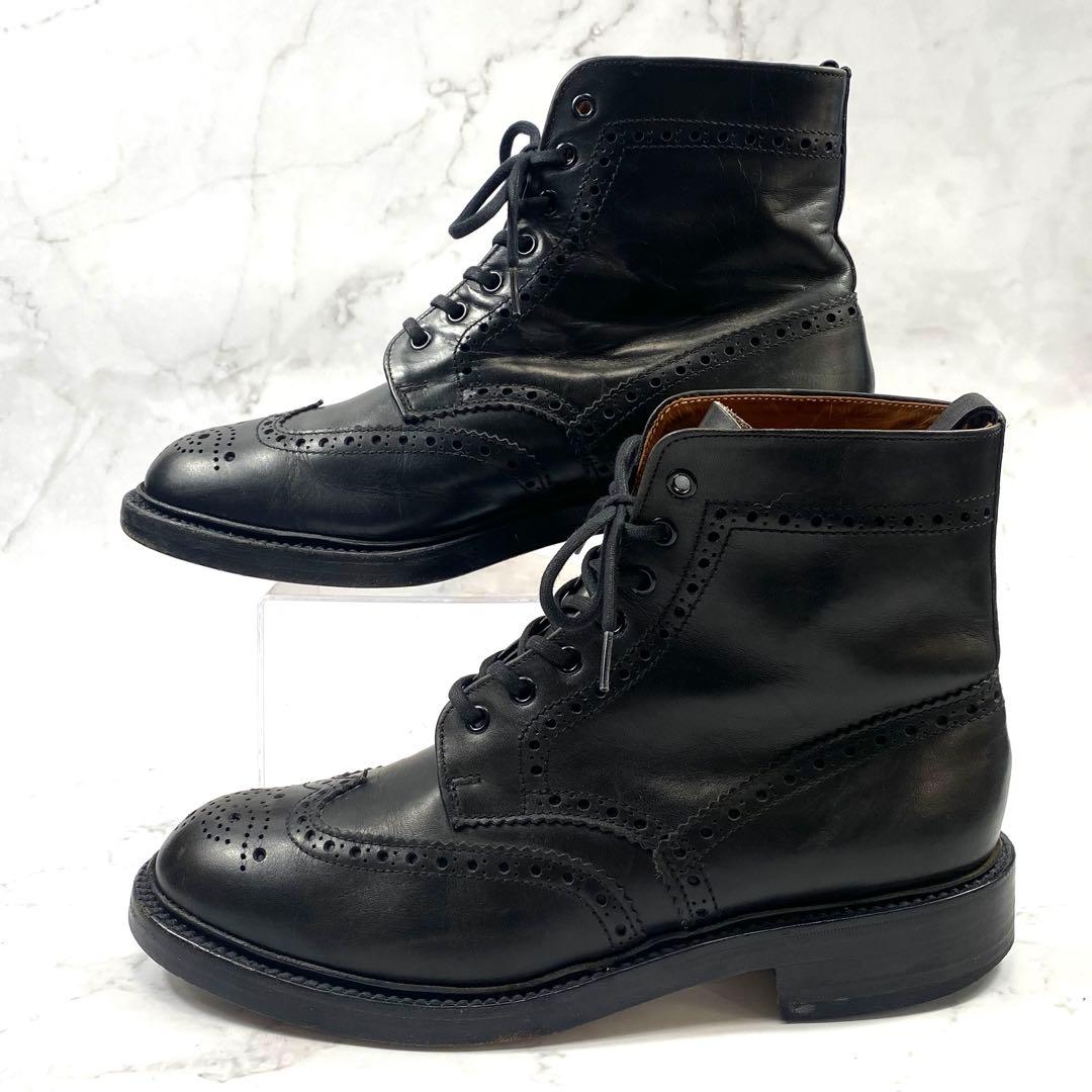 【美品】アルフレッドサージェント カントリーブーツ メダリオン 英国製 UK9