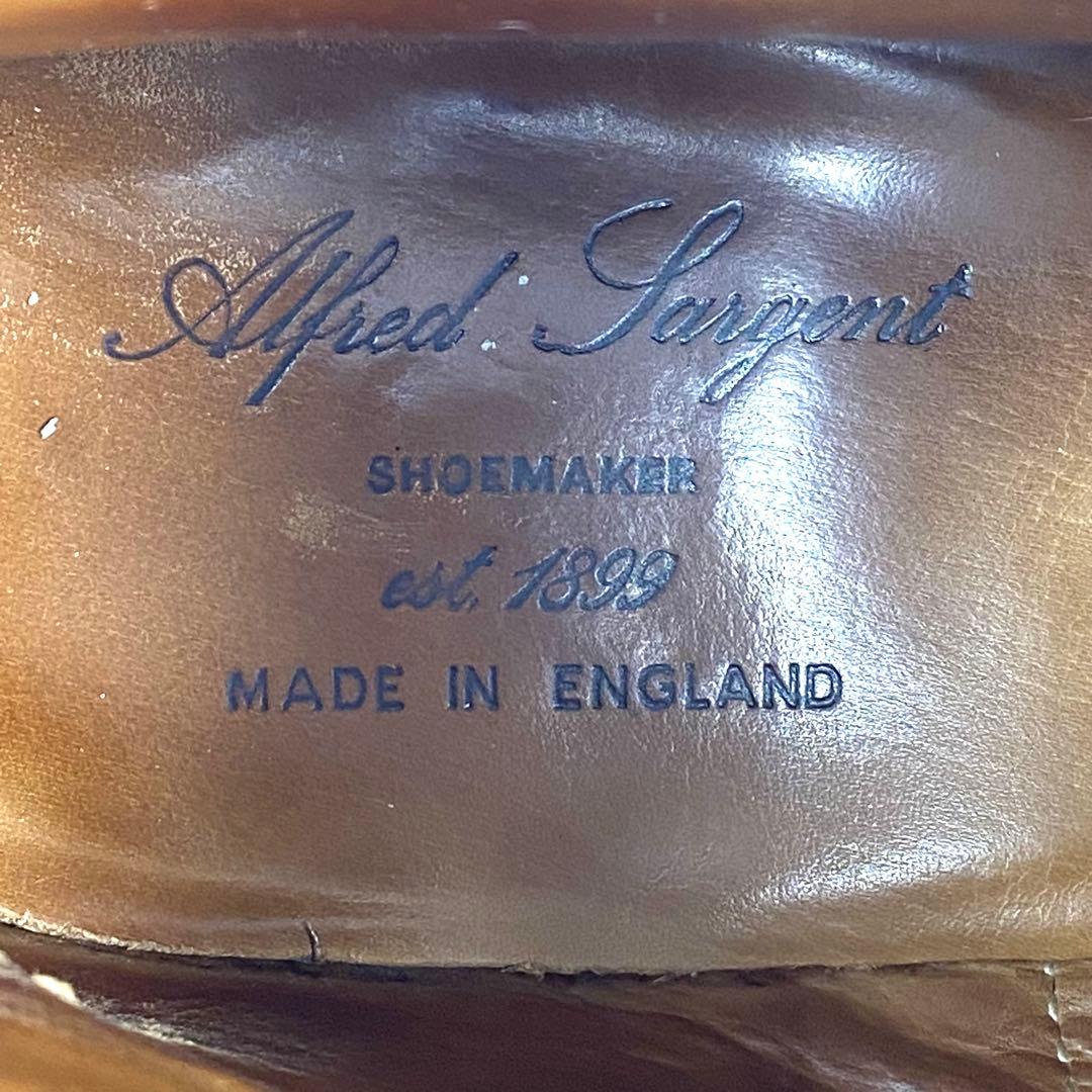 【美品】アルフレッドサージェント カントリーブーツ メダリオン 英国製 UK9