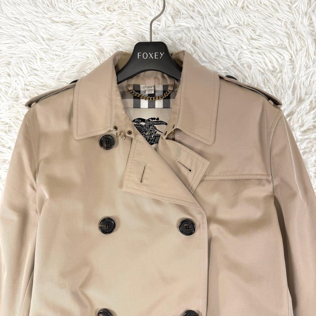 大きい バーバリー ケンジントン トレンチコート ロング メガチェック XL