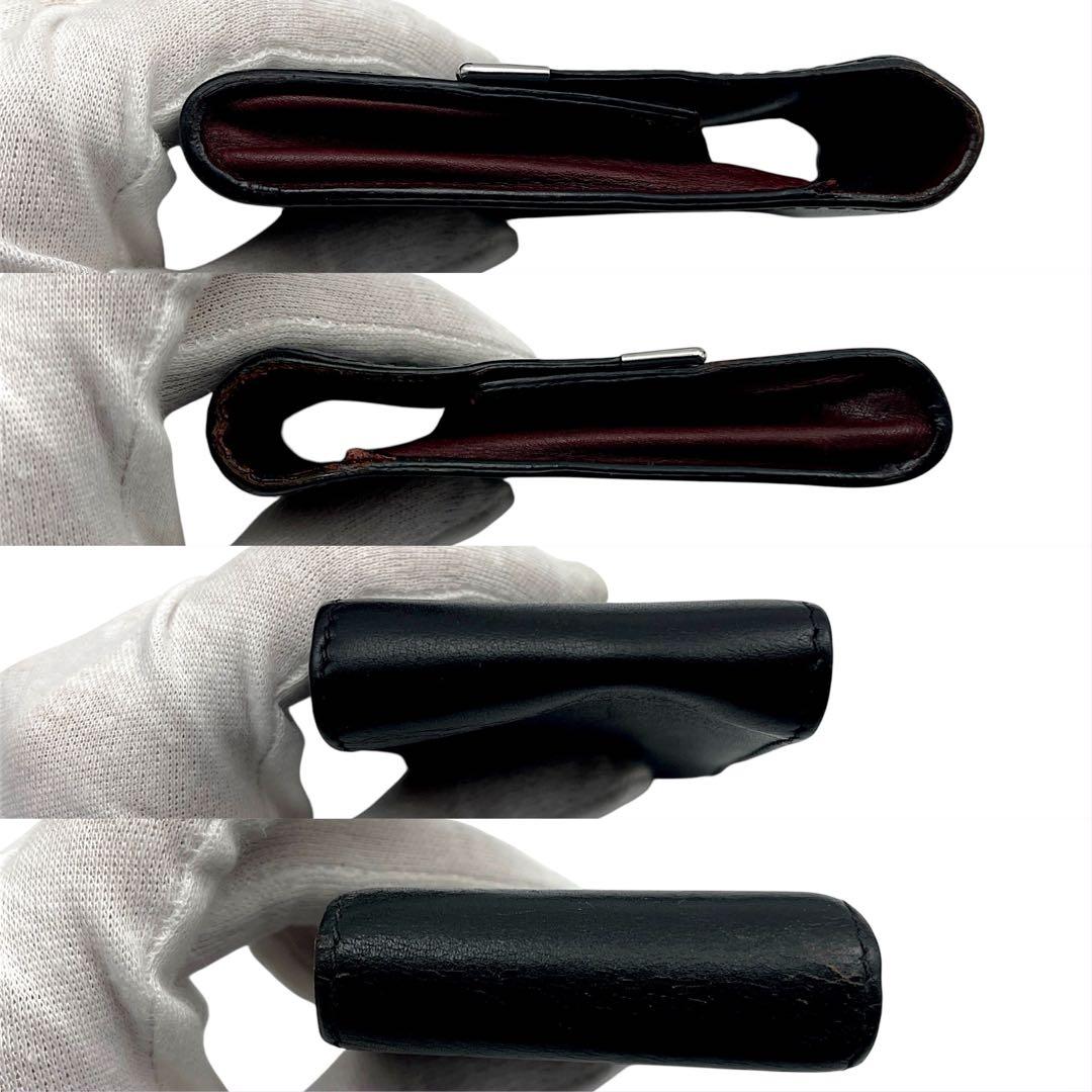 【美品】 Cartier カルティエ シガレットケース　黒　ブラック　レザー