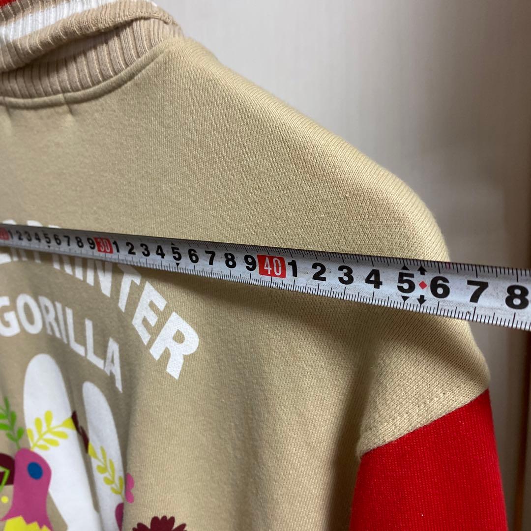 CUNE スタジャン サイズ2 ベージュ/赤