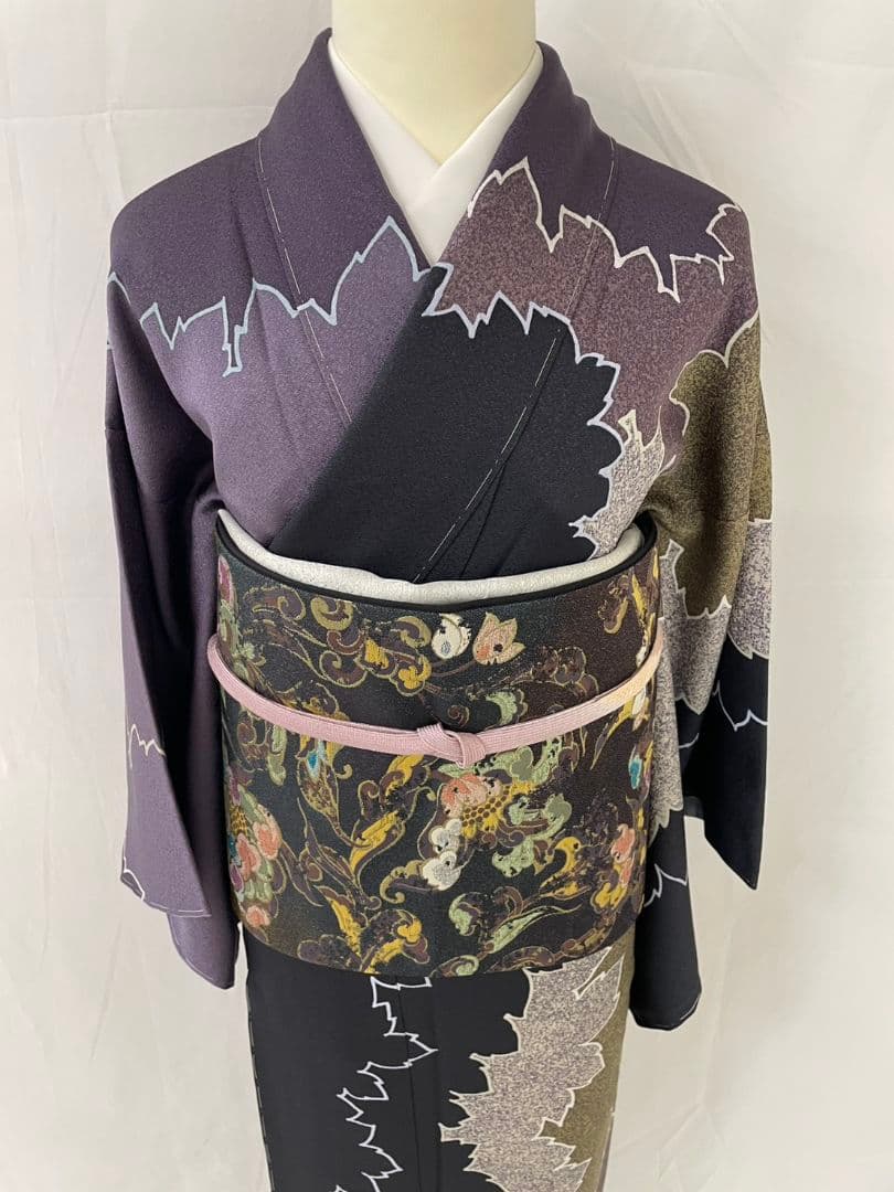 お見分け済　新品未使用　正絹袷　叩き染　染め分け訪問着単品