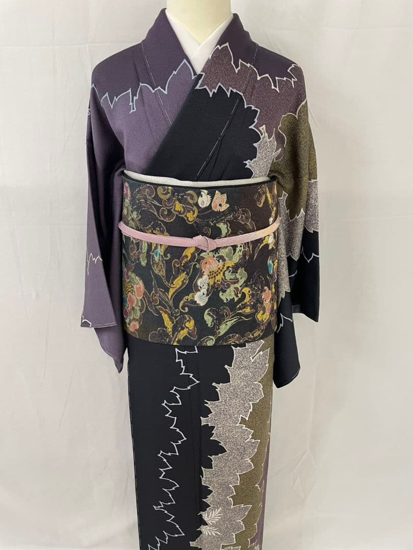 お見分け済　新品未使用　正絹袷　叩き染　染め分け訪問着単品