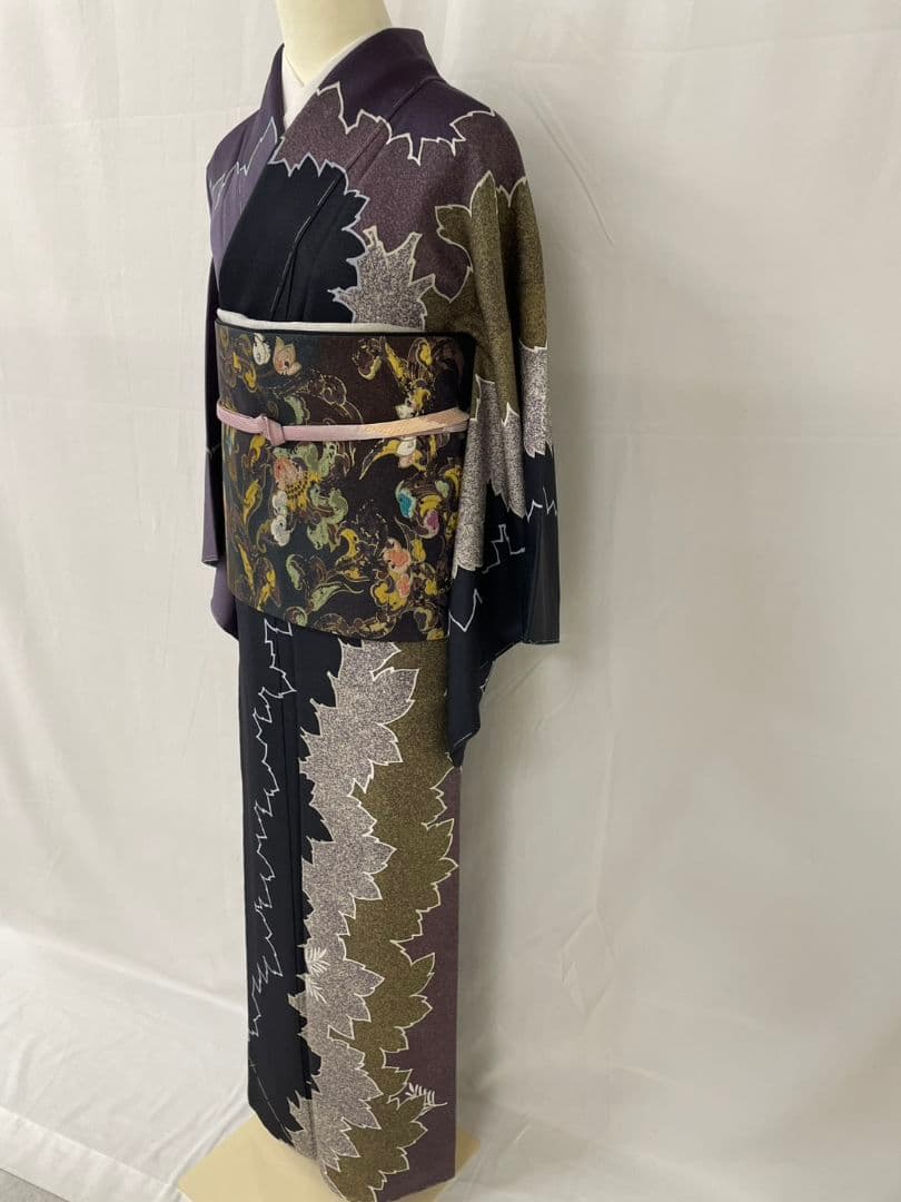 お見分け済　新品未使用　正絹袷　叩き染　染め分け訪問着単品
